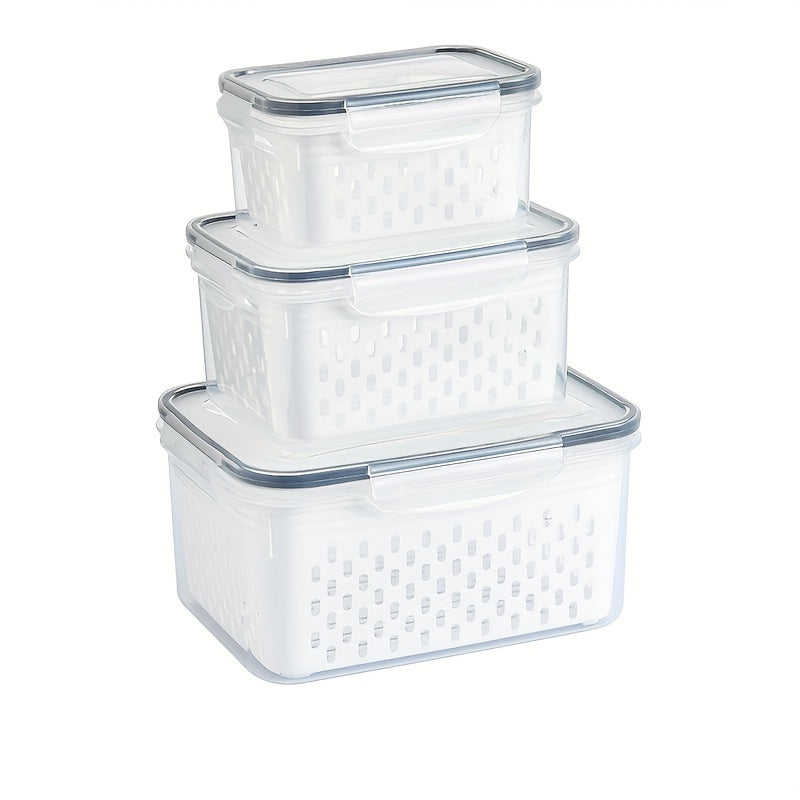 Kit 3 Organizadores de Geladeira